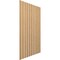 Ekena Millwork 94H x 1/4T Adjustable Wood Slat Wall Panel Kit w/ 4W Slats, Maple contains 11 Slats SWW55X94X0250MA - alternate 3